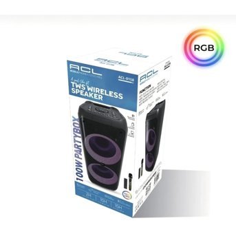 ACL Legend 100 W Işıklı Siyah Bluetooth Hoparlör