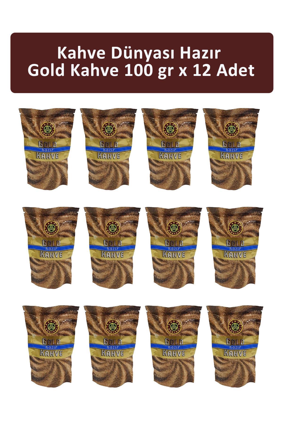 Kahve Dünyası Gold Klasik Sade 100 gr 12'li Hazır Kahve