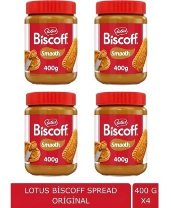 Lotus Biscoff Smooth Karamelize Bisküvi Kreması 4x400 gr