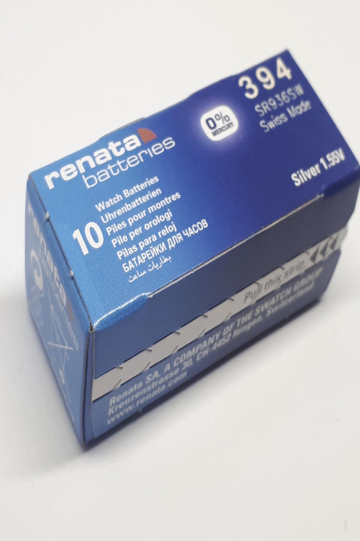 Renata SR936SW 394 1.55 V 79 mAh Silver Düğme Pil 10'lu