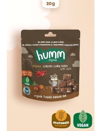 Humm Organic Fındıklı-Kakaolu Kek Tekli 30 gr