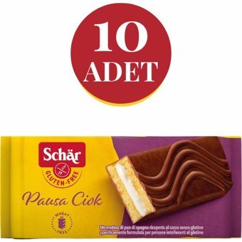 Schar Pausa Ciok glutensiz Çikolatalı-Sütlü Kek 10'lu 350 gr