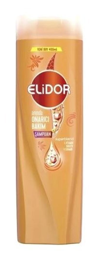 Elidor Anında Onarıcı Bakım Onarıcı Yıpranmış Saçlar İçin Keratinli C Vitamini - Keratin Şampuan 12x400 ml