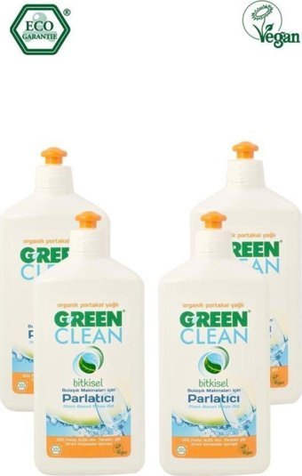 Green Clean Portakal Bulaşık Makinesi Parlatıcısı 4x500 ml