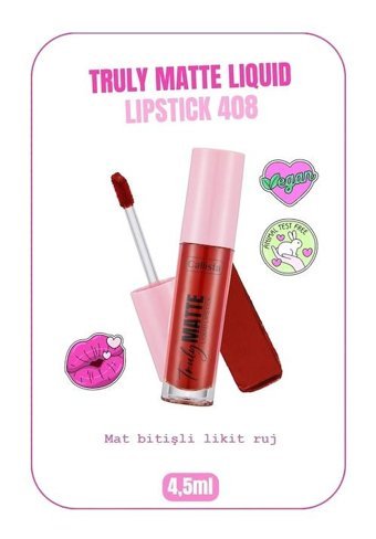 Callista Truly Matte Liquid Red Alert 408 Kalıcı Likit Fırçalı Ruj