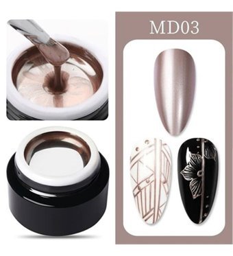 Born Pretty MD03 Metalik Kalıcı Düz Oje