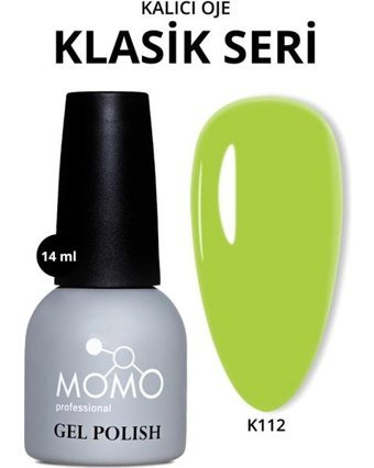 Momo Professional K112 Fıstık Yeşili Kalıcı Parlak Oje