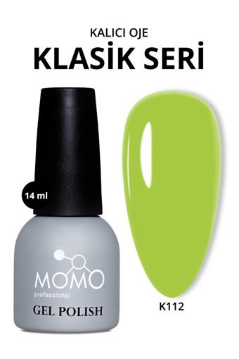 Momo Professional 112 Yeşil Kalıcı Parlak Oje