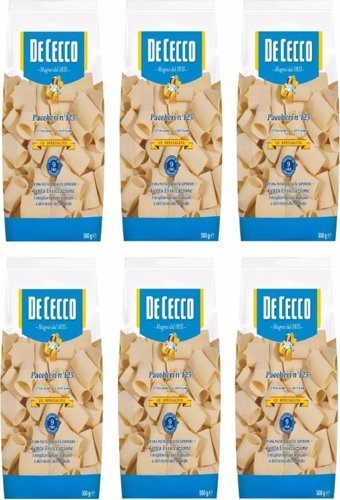 De Cecco Paccheri Makarna 6x500 gr