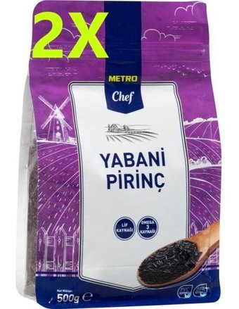 Metro Chef Yabani Pirinç 2x500 gr