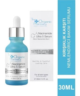 The Organic Pharmacy Niacinamide Ultra 5 Canlandırıcı Yaşlanma Karşıtı Kırışıklık Karşıtı Jel Yüz Serumu 30 ml