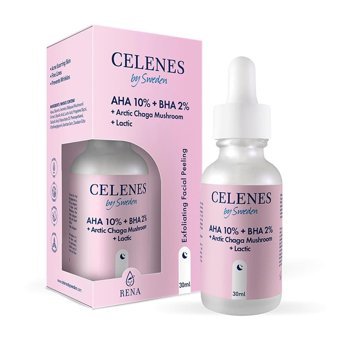 Celenes Aha 10% + Bha 2% + Arctic Chaga Mushroom + Lactic Yaşlanma Karşıtı Jel Yüz Serumu 30 ml