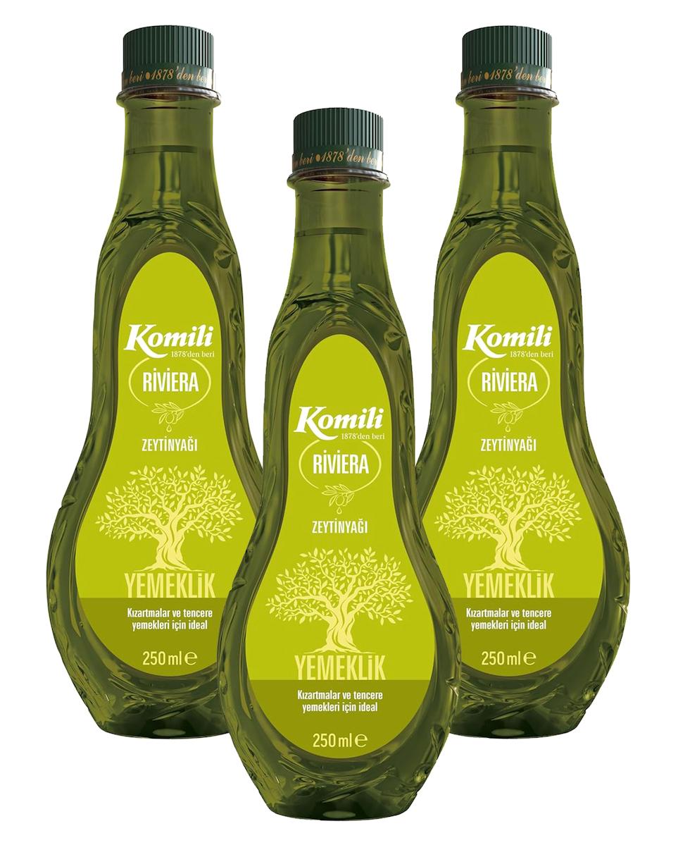 Komili Yemeklik Organik Polifenollü Plastik Riviera Zeytinyağı 3x250 ml