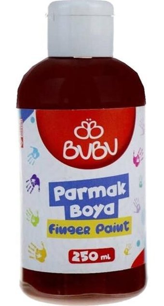 Bubu Yıkanabilir 250 ml Kahverengi Parmak Boyası