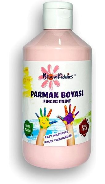 Bloomkiddies Yıkanabilir 300 ml Pembe Parmak Boyası