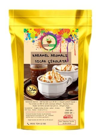 Coffee Naturelle Karamel Paket Sıcak Çikolata 250 gr