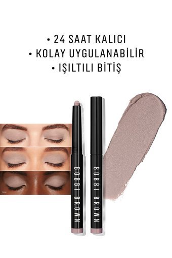 Bobbi Brown Long Wear Stone Krem Metalik Stick Far Gri Kahve