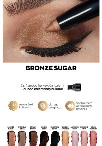 Avon Power Stay Bronze Sugar Toz Mat Stick Far Kahverengi