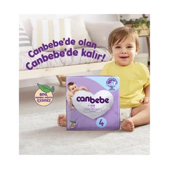 Canbebe Fırsat Paketi Yenidoğan 1 Numara Bantlı Bebek Bezi 4x80 Adet
