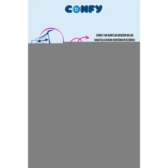 Confy Premium XL 6 Numara Cırtlı Bebek Bezi 108 Adet