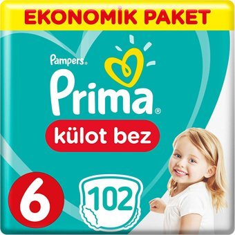 Prima Ekonomik Paket 6 Numara Külot Bebek Bezi 3x34 Adet