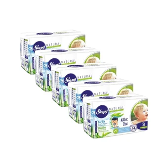 Sleepy Natural Ultra Hassas Midi 3 Numara Organik Külot Bebek Bezi 34 Adet