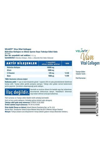 Velavit Viva Saşe Kolajen 30x10000 mg