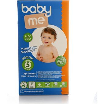 Baby&Me Aloe Vera Junior 5 Numara Cırtlı Bebek Bezi 100 Adet