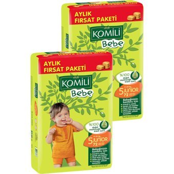 Komili Junior 5 Numara Cırtlı Bebek Bezi 3x48 Adet