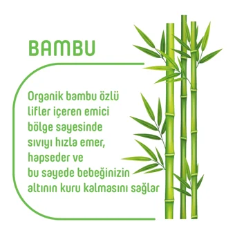 Pure Baby Bambu Özlü 6 Numara Organik Külot Bebek Bezi 4x40 Adet