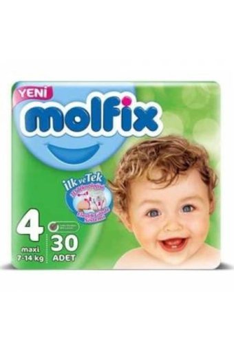 Molfix 3D Maxi 4 Numara Cırtlı Bebek Bezi 210 Adet