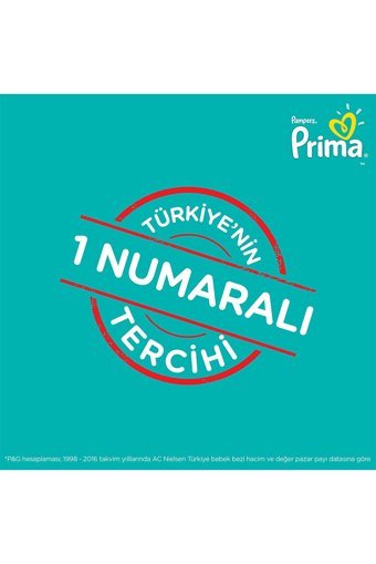 Prima Aktif Bebek 6 Numara Cırtlı Bebek Bezi 112 Adet