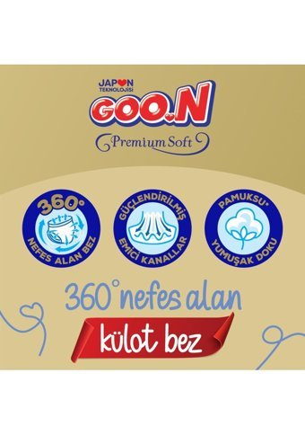 Goon Premium Soft 6 Numara Külot Bebek Bezi 168 Adet