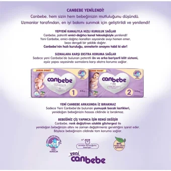 Canbebe Junior Mega Süper Fırsat 5 Numara Bantlı Bebek Bezi 300 Adet