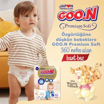 Goon Premium Soft 4 Numara Bantlı Bebek Bezi 64 Adet