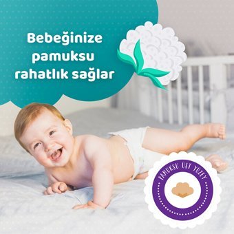 Elbebek Elite Midi 3 Numara Cırtlı Bebek Bezi 108 Adet