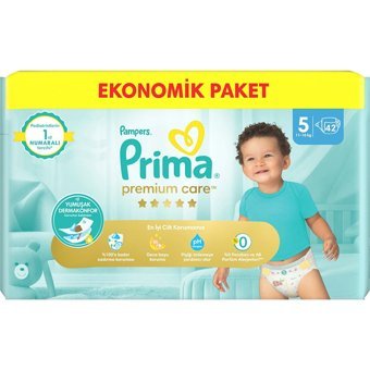 Prima Premium Care 5 Numara Cırtlı Bebek Bezi 42 Adet