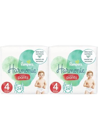 Prima Harmonie Pants 4 Numara Organik Külot Bebek Bezi 2x24 Adet