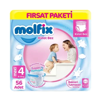 Molfix Maxi 4 Numara Külot Bebek Bezi 56 Adet