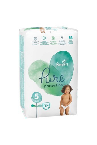 Pampers Pure Protection 5 Numara Cırtlı Bebek Bezi 17 Adet