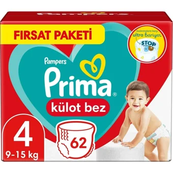 Prima Maxi 4 Numara Külot Bebek Bezi 372 Adet