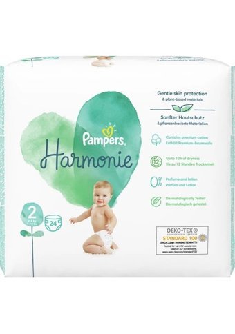 Prima Harmonie Mini 2 Numara Organik Cırtlı Bebek Bezi 3x24 Adet