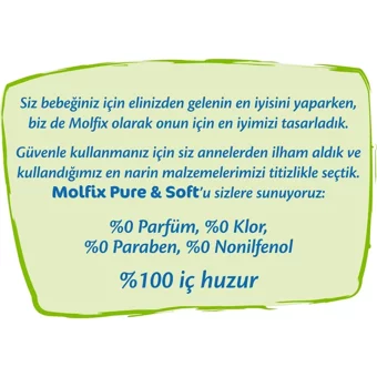 Molfix Pure & Soft 3 Numara Cırtlı Bebek Bezi 588 Adet