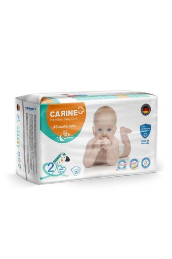 Carine Premium Mini 2 Numara Cırtlı Bebek Bezi 37 Adet