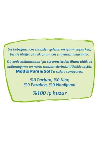 Molfix Pure & Soft 4 Numara Cırtlı Bebek Bezi 120 Adet