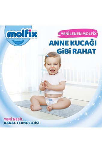 Molfix Anne Kucağı Gibi 5 Numara Cırtlı Bebek Bezi 100 Adet