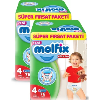 Molfix Anatomik Fit 5 Numara Külot Bebek Bezi 2x60 Adet