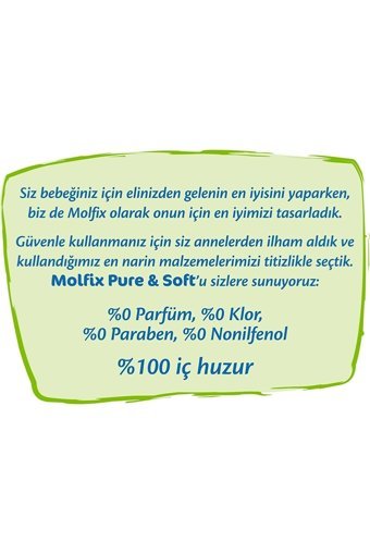 Molfix Pure & Soft 4 Numara Cırtlı Bebek Bezi 688 Adet