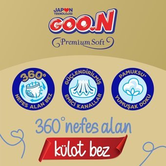 Goon Premium Soft Maxi 4 Numara Külot Bebek Bezi 70 Adet