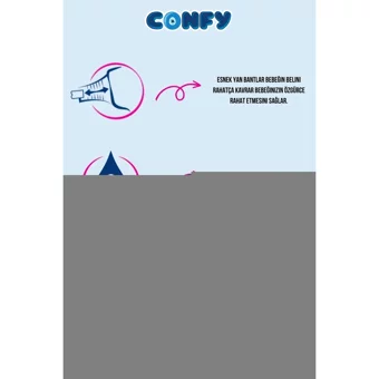 Confy Premium Maxi 4 Numara Cırtlı Bebek Bezi 56 Adet